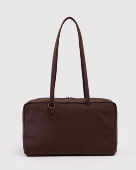 Medium Nylon Bowler Bag - Coffee - On The Go